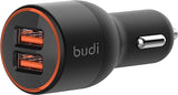 Budi Car Charger Quick Charge 3.0 QC3.0 36W 2-Port USB [4X Faster]