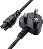 3 Pin UK (3 Prong Clover Leaf) Power Cable/Lead/Cord for Laptop Adapters charger