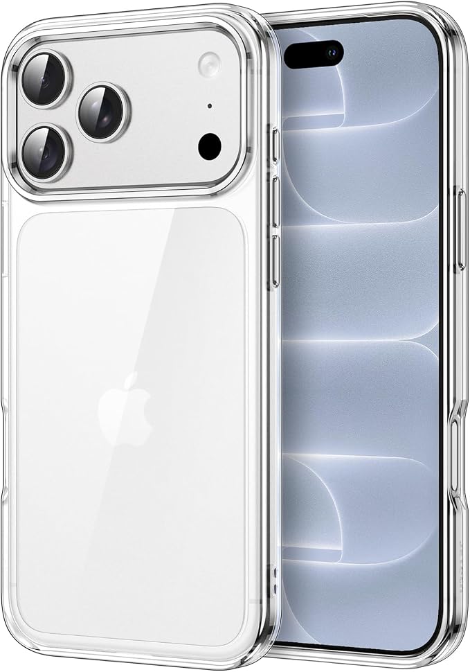 iPhone 18 Pro Clear Silicone Case with Full Protection Cover