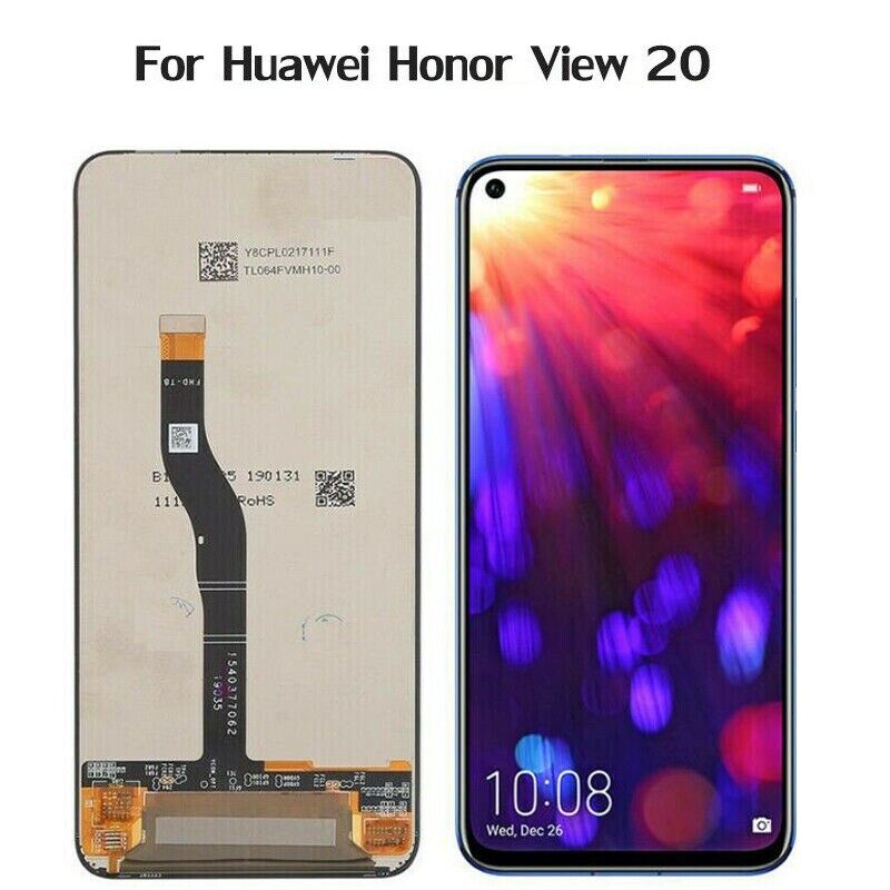 Honor View 20 LCD 显示屏兼容触摸屏 - 黑色
