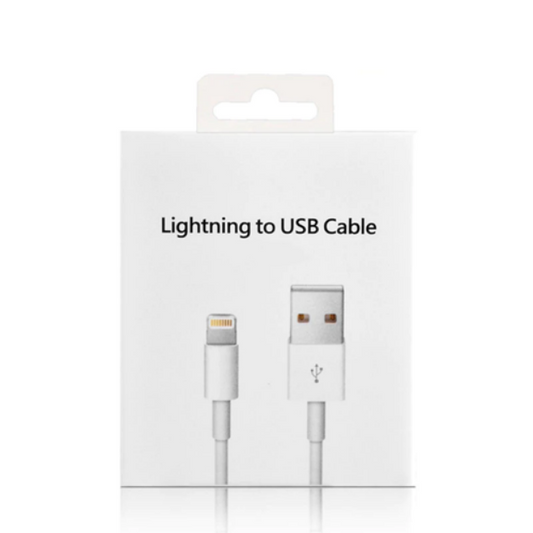 1m USB iPhone Charger For Apple USB Lead - Boxed - saynama