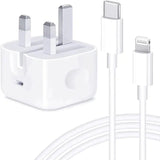 适用于 iPhone / iPad 快速充电器，20W PD - 闪电