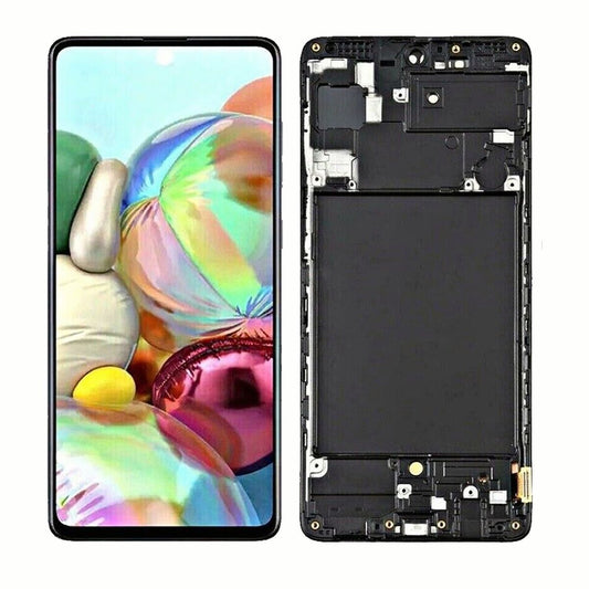 Voor Samsung Galaxy A71 Vervangend LCD-touchscreen - Met frame 