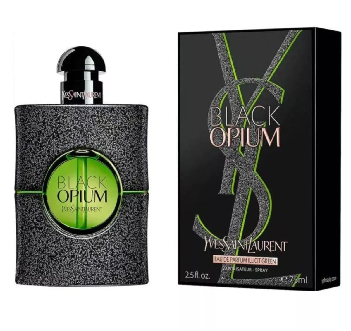 YSL Yves Saint Laurent Black Opium ILLICIT Green Eau de Parfum Spray 75ml - For Her