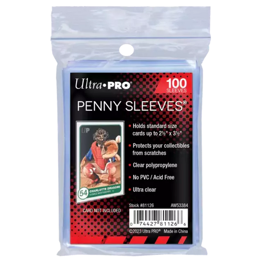 Ultra Pro - Soft Card Penny Sleeves - Clear (100 Pc ) | Pokemon / One Piece / MTG