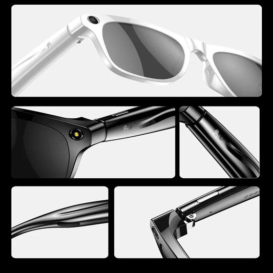 AI Glasses 4K Smart Voice Video Audio Recording Bluetooth Black Translate
