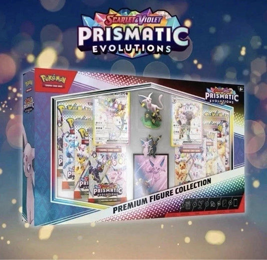 Pokemon TCG: Scarlet & Violet 8.5 Prismatic Evolutions - Premium Figure Collection Pokemon card games