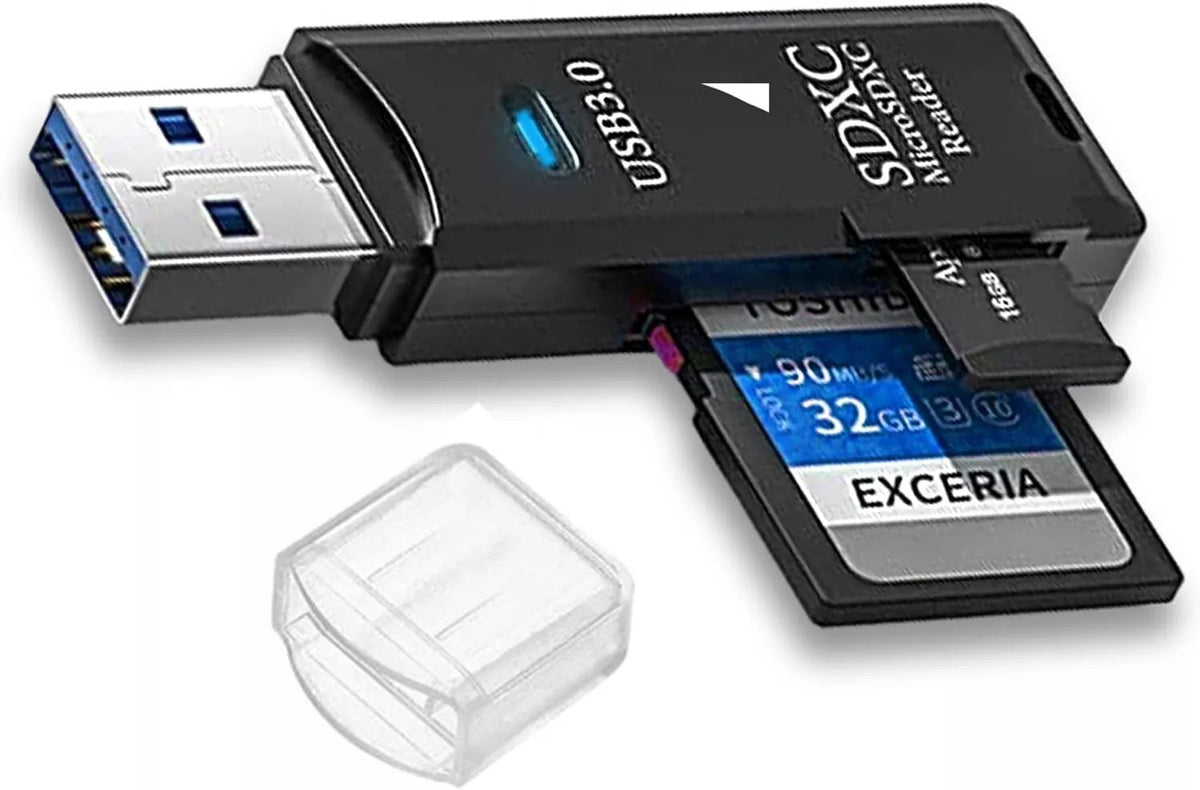 SD Card Reader USB 3.0 Micro SD SDHC SDXC MMC Mobile TFLASH PC Laptop ...