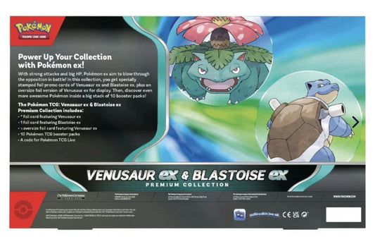 Pokemon TCG: Venusaur ex & Blastoise ex Premium Collection