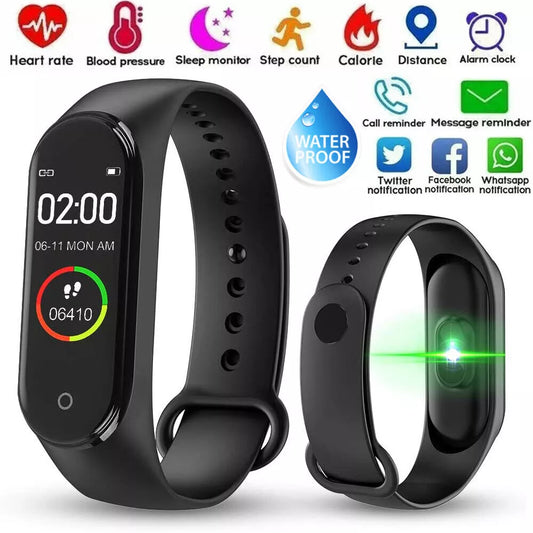 M6 Smart Watch Men Women Heart Rate Monitor Blood Pressure Bluetooth Android IOS - New