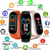 M6 Smart Watch Men Women Heart Rate Monitor Blood Pressure Bluetooth Android IOS - New