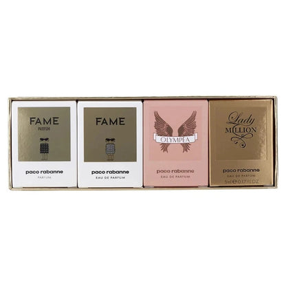 Paco Rabanne Mini (Lady Million EDP 5ML + Olympea EDP 6ML + Fame EDP 4ML + Fame 4ML