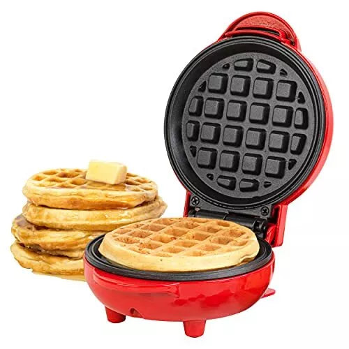 Giles & Posner Waffle Maker - Mini Non-Stick Waffle Iron, Compact, 550W - Refurbished