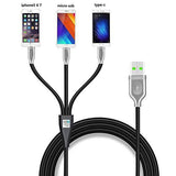 3 in1 Multi USB Charger Charging Sync Cable for Android Phones Tablets - saynama