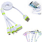 New Universal 4 In 1 USB Cable Multi Charger Line For Mobile Phone - saynama