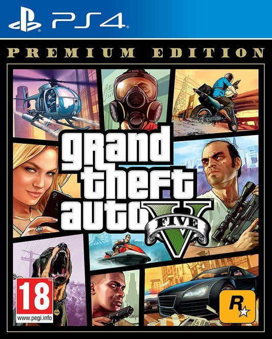 Grand Theft Auto V (5) Premium Edition Sony Playstation 4 PS4 Game - saynama