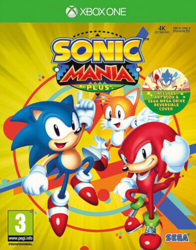 Sonic Mania Plus Xbox One Game with Special Edition Artbook - New - saynama